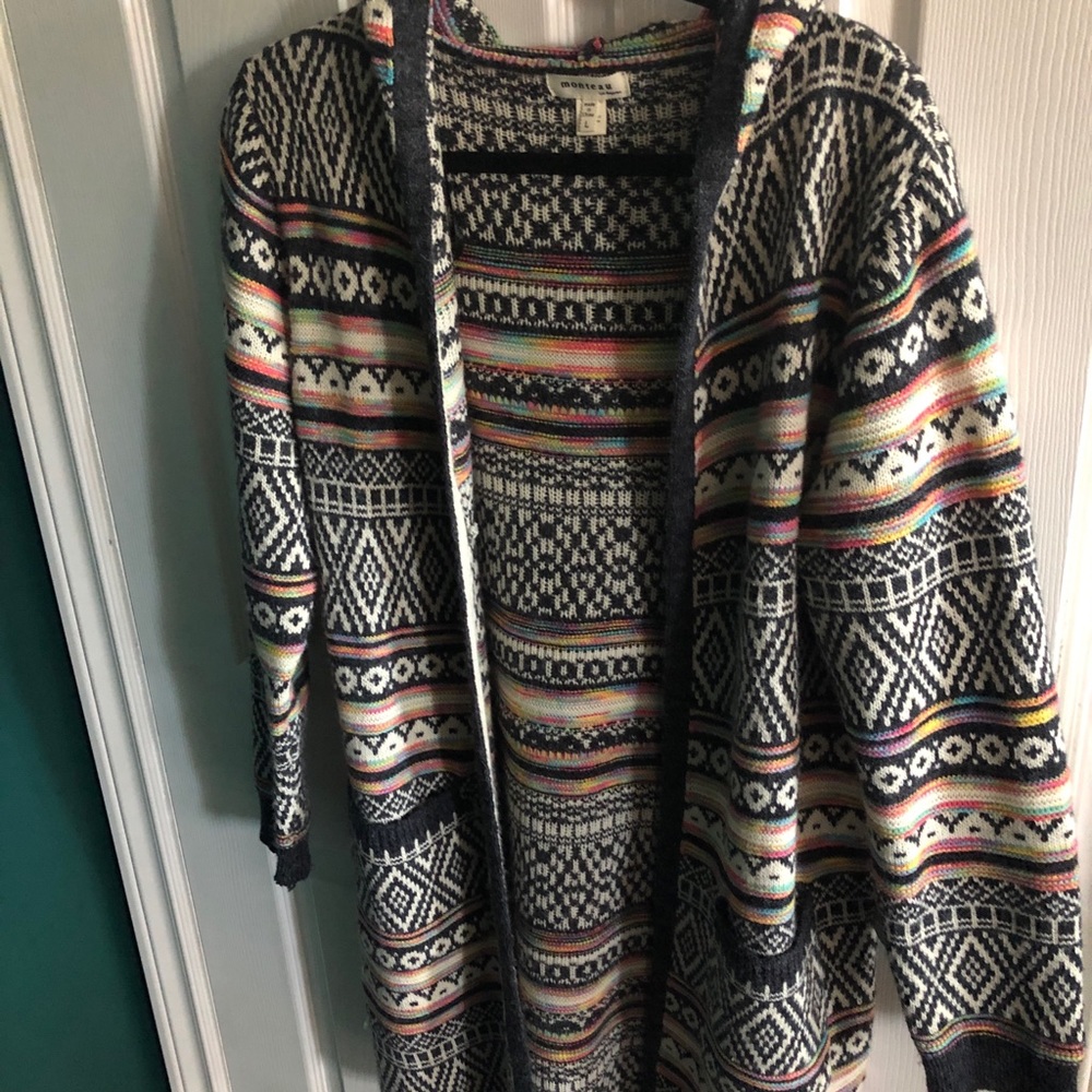 Hooded cardigan